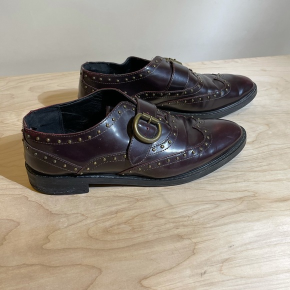 Marc Fisher Bryleigh Oxfords in Merlot - Picture 3 of 5
